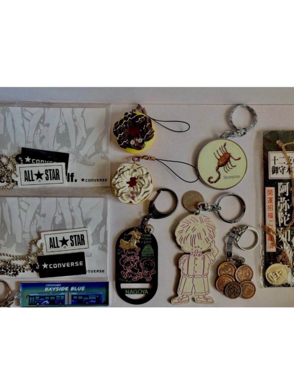 Lot of 10 Keychains Key Rings Bag Charms from Japan Phone Strap Accessories Cute